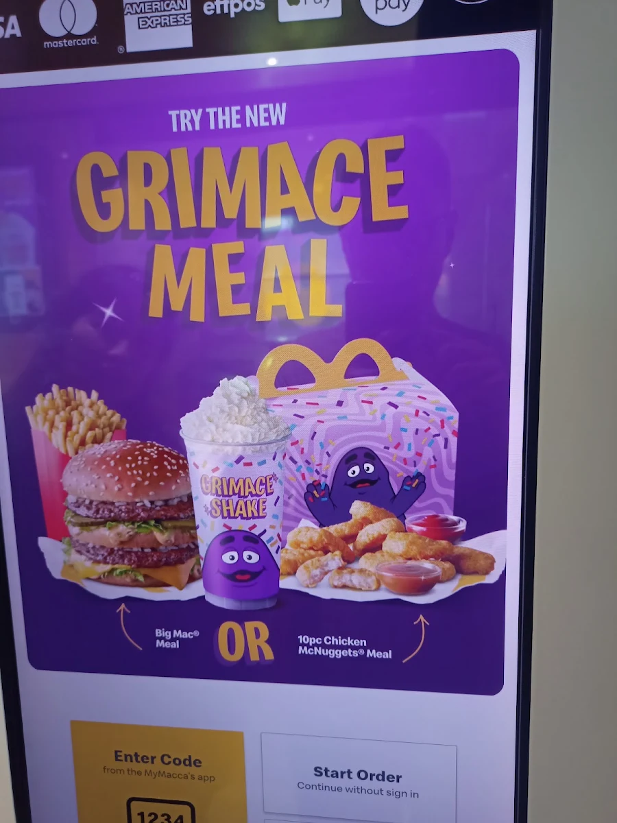 Menu, McDonald's Melville