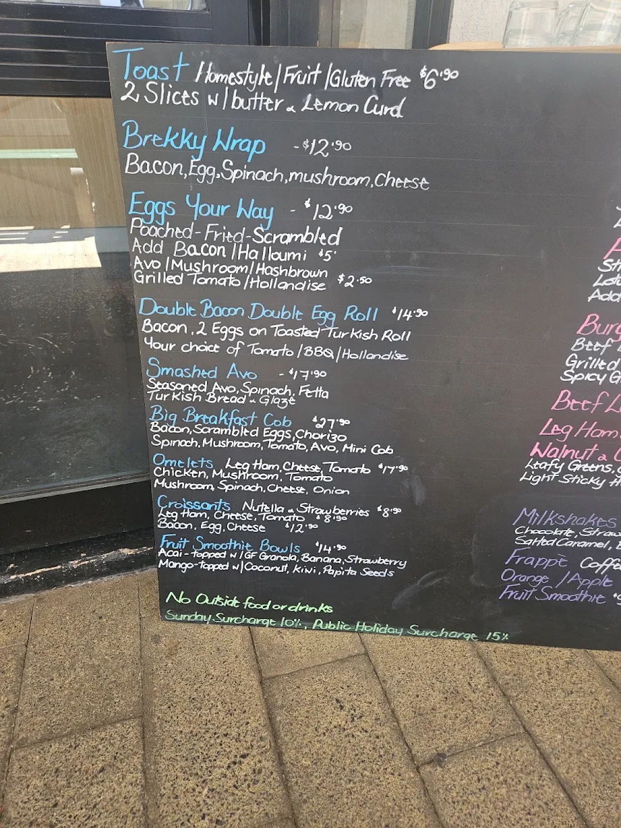Menu, Sweetaz Bro Cafe & Dessert Bar