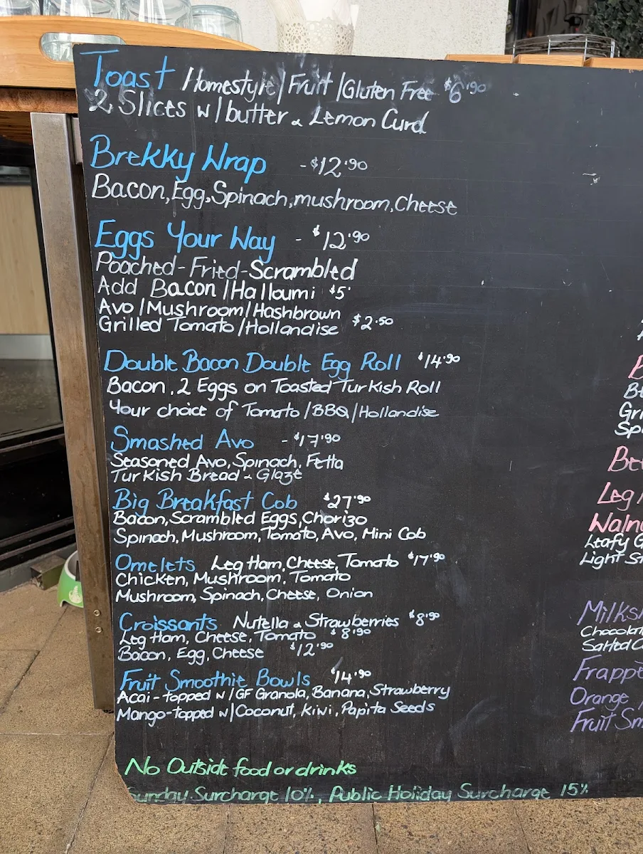 Menu, Sweetaz Bro Cafe & Dessert Bar