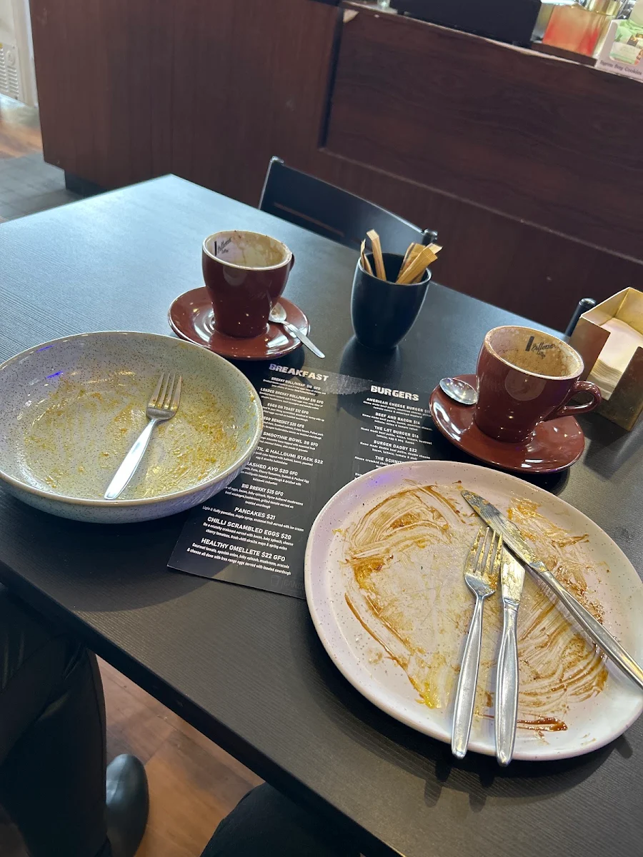 Menu, Canberra Cafe & Burgers