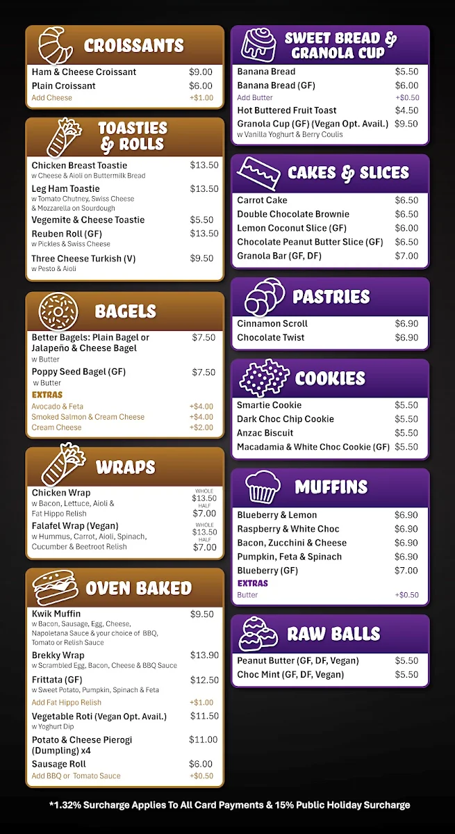 Menu, Kwik Koffee Causeway. Coffee Drive Thru.