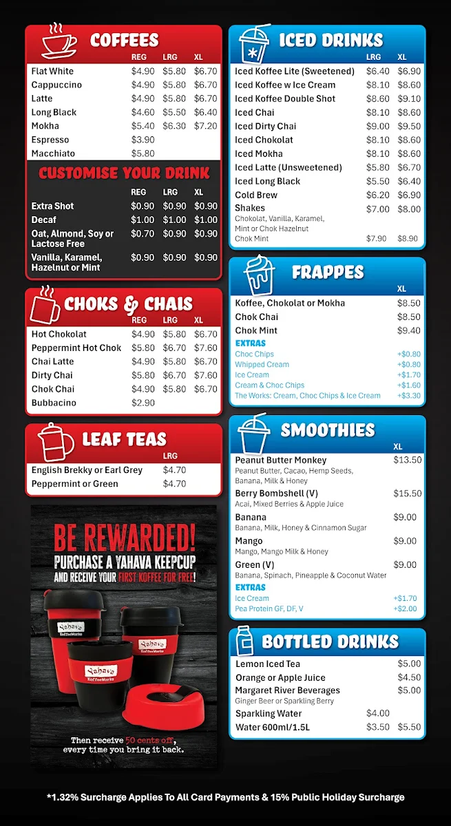 Menu, Kwik Koffee Causeway. Coffee Drive Thru.