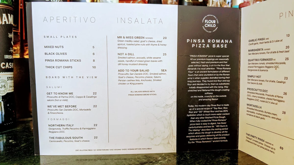 Menu, Flour Child St Kilda