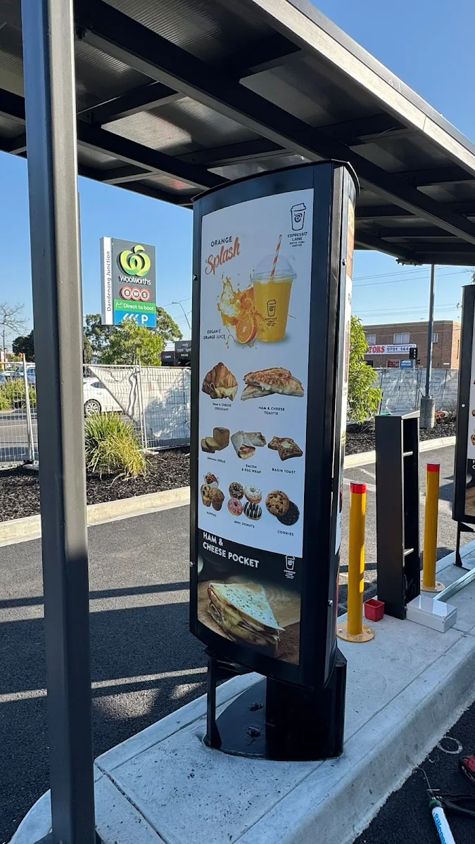 Menu, Espresso Lane Drive Thru Coffee Dandenong Junction