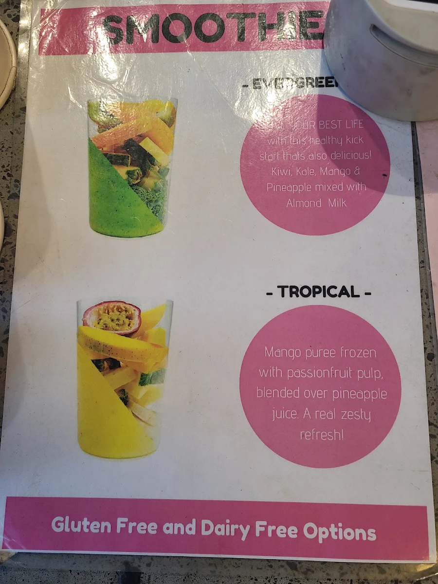 Menu, The Riverloop Cafe