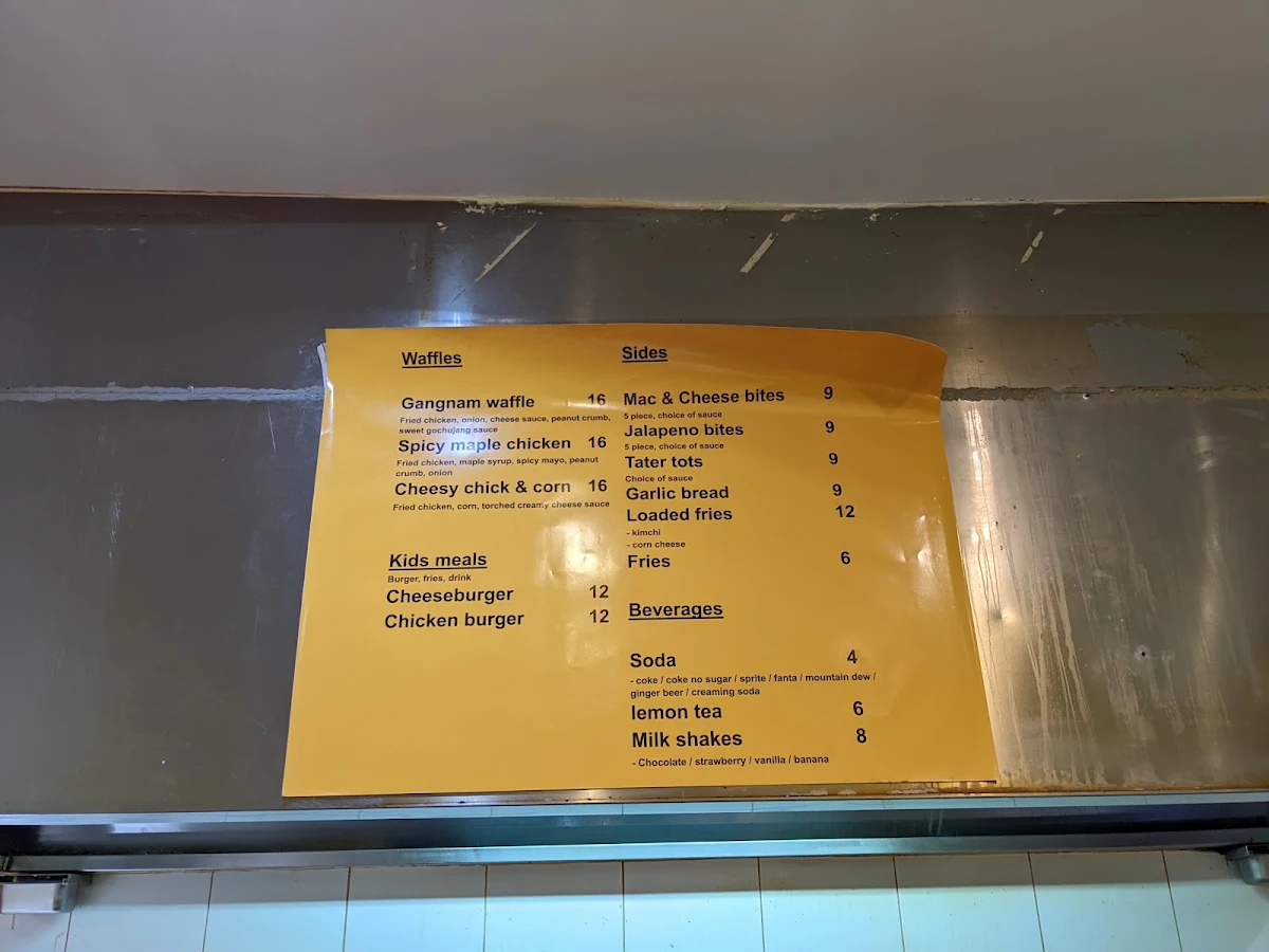 Menu, Stack City Burgers