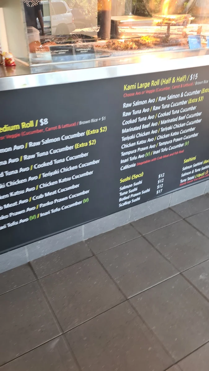 Menu, Kami fresh sushi