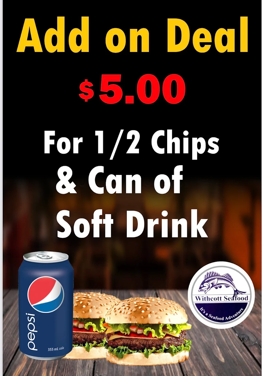 Menu, Withcott Seafood & Pizza