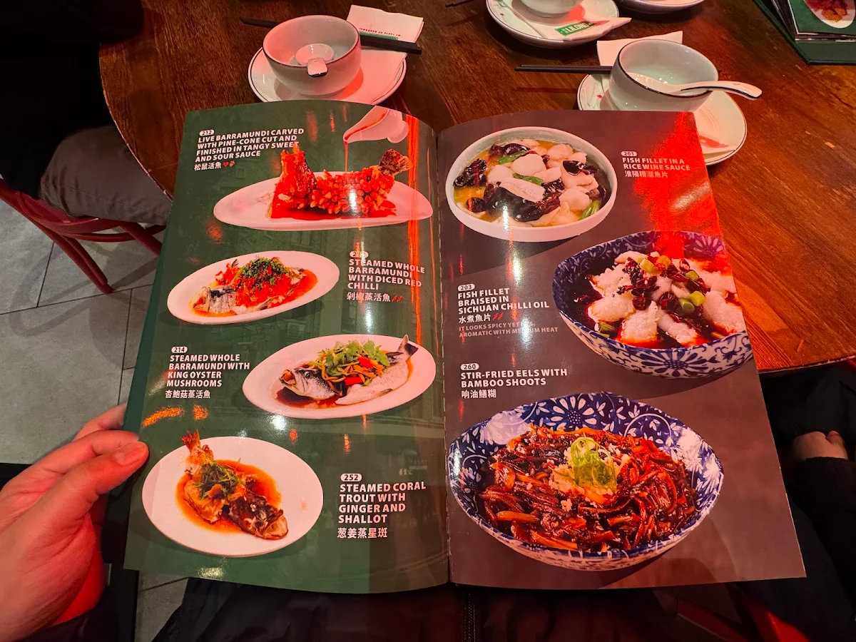 Menu, LiLong by Taste of Shanghai Chatswood