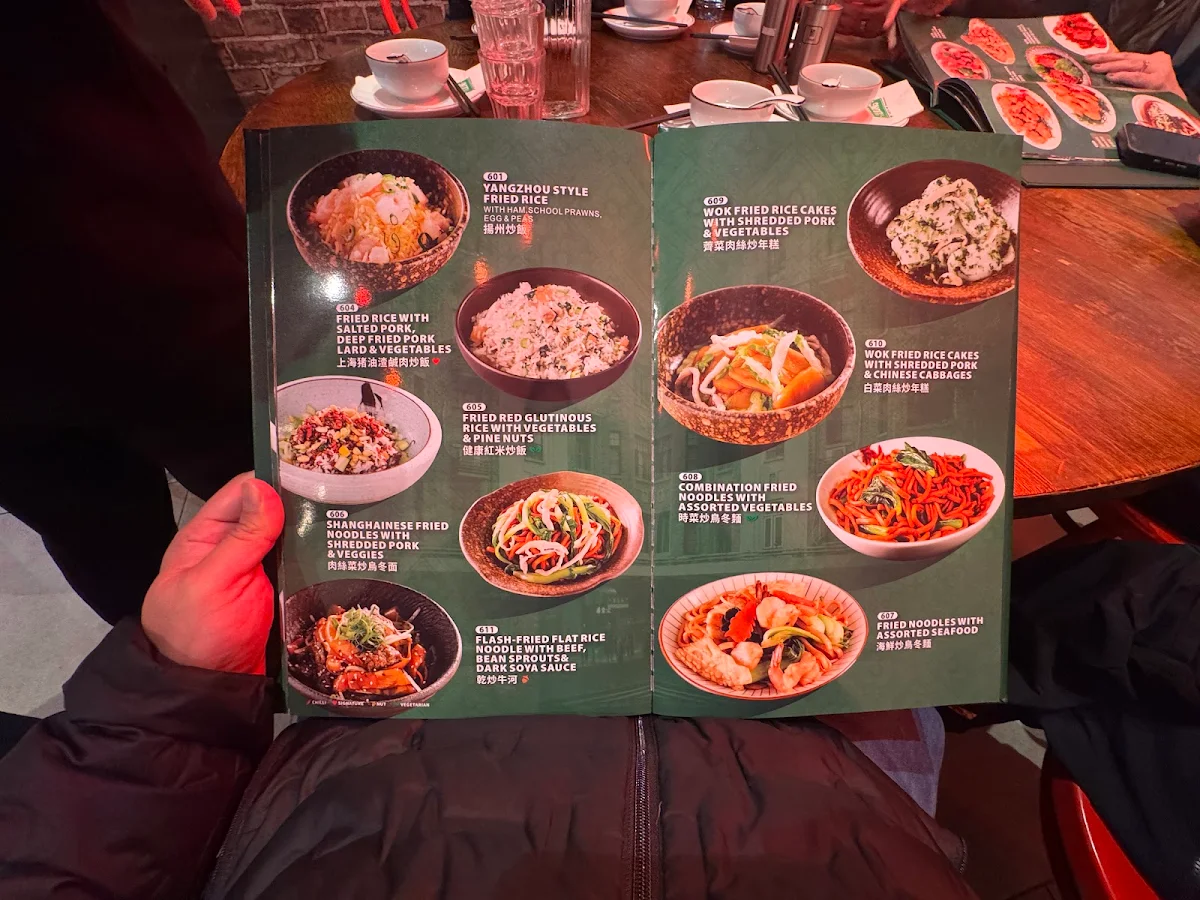 Menu, LiLong by Taste of Shanghai Chatswood