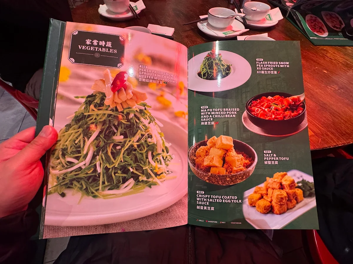 Menu, LiLong by Taste of Shanghai Chatswood