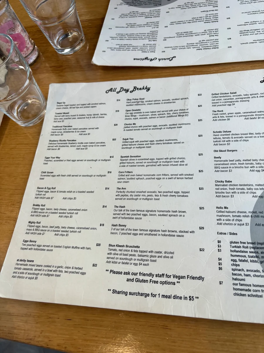 Menu, st.derby