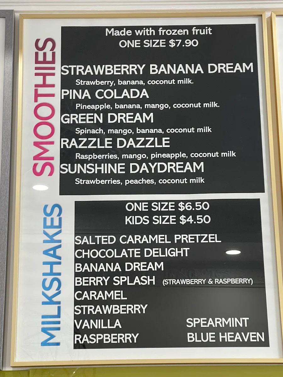 Menu, Bubbly Tea and Coffee Co