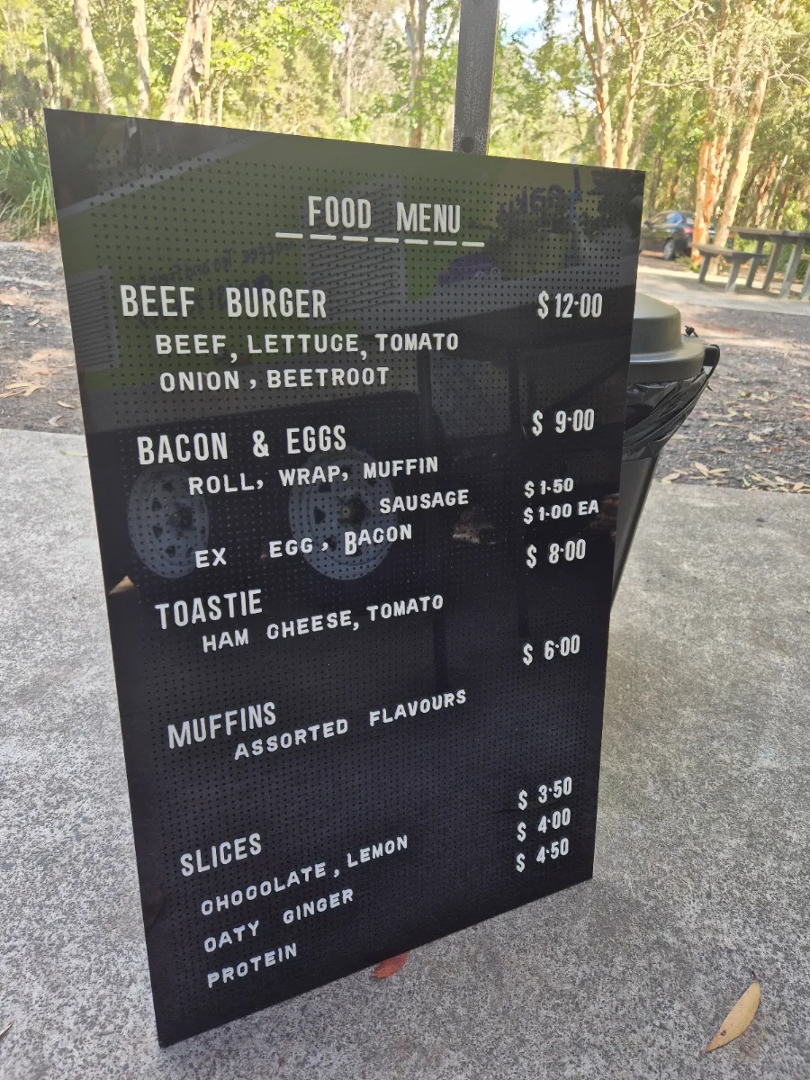 Menu, The Leaky Teapot