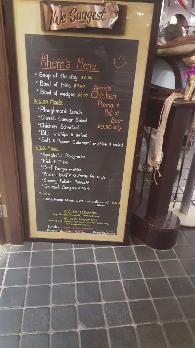 Menu, Highways