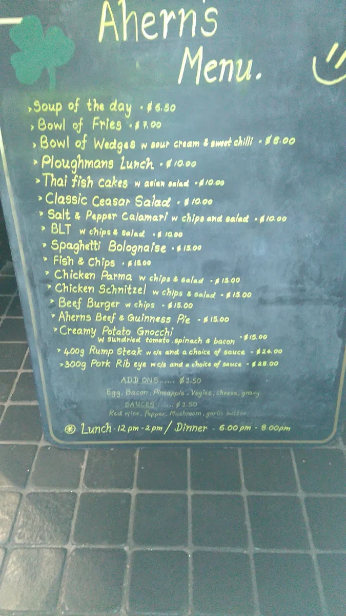 Menu, Highways