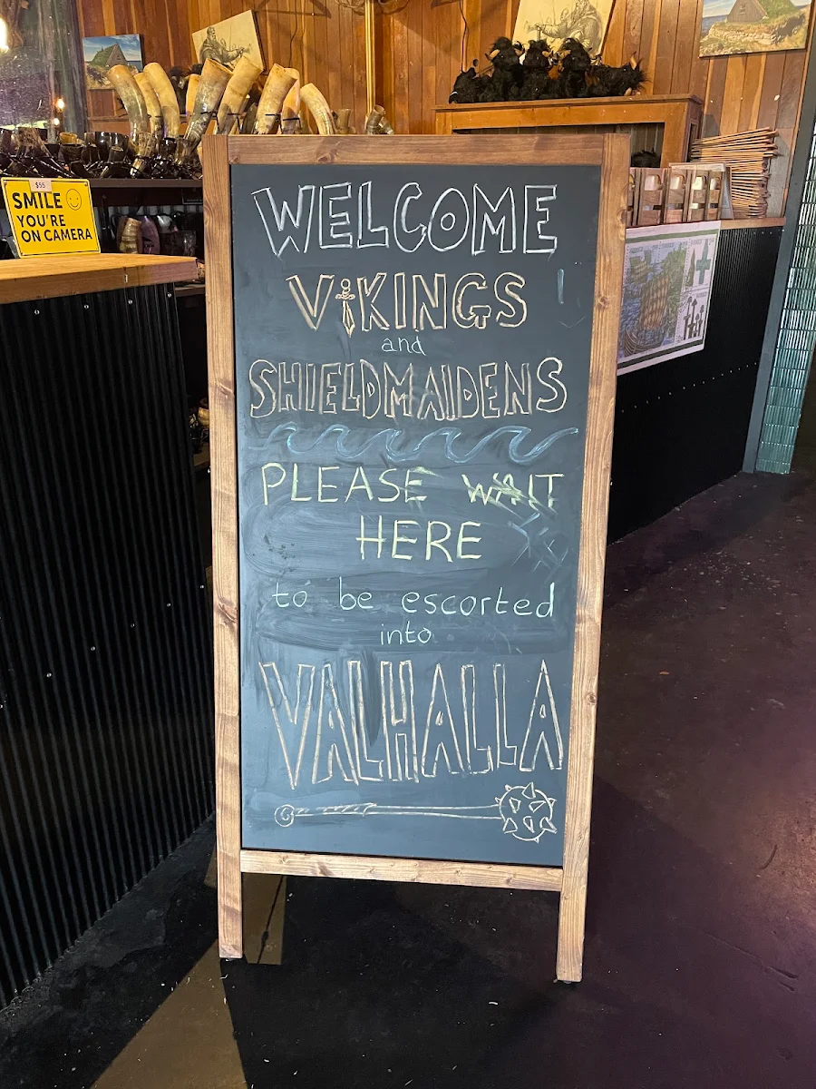 Menu, Valhalla Restaurant Bar