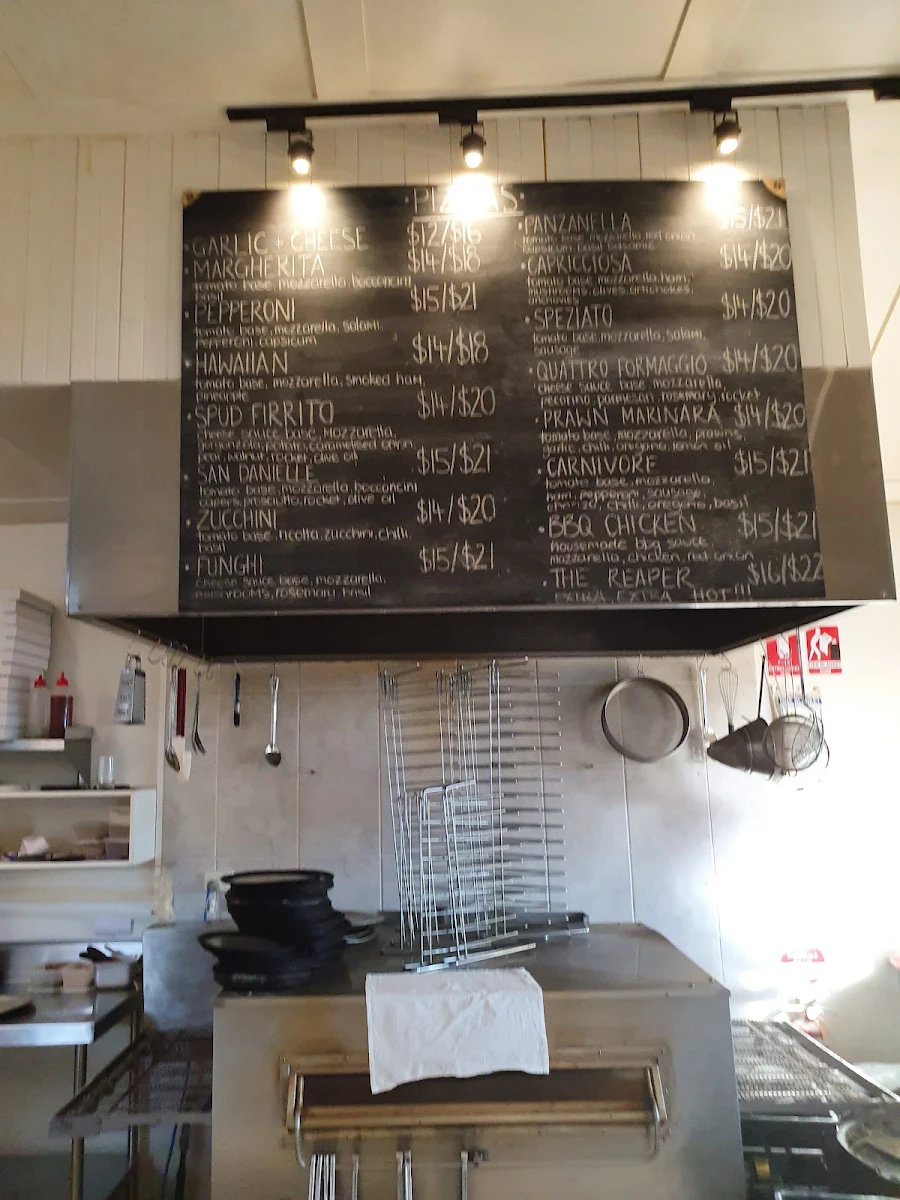 Menu, Station House Pizzeria