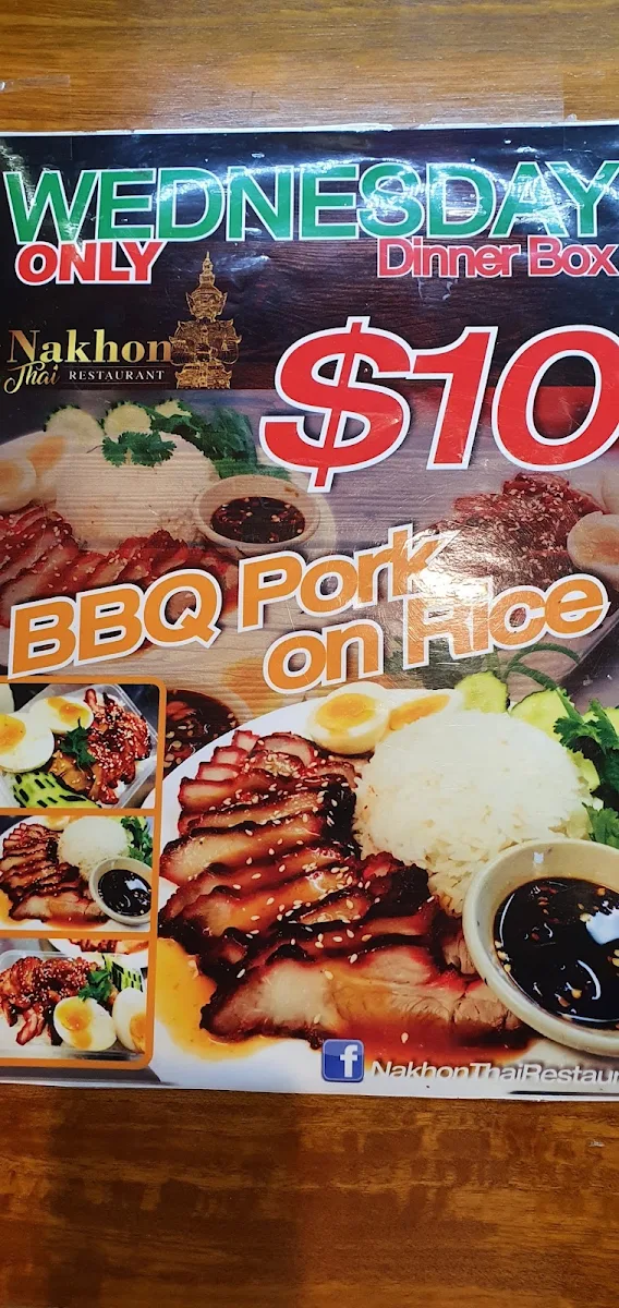 Menu, Thai Rose