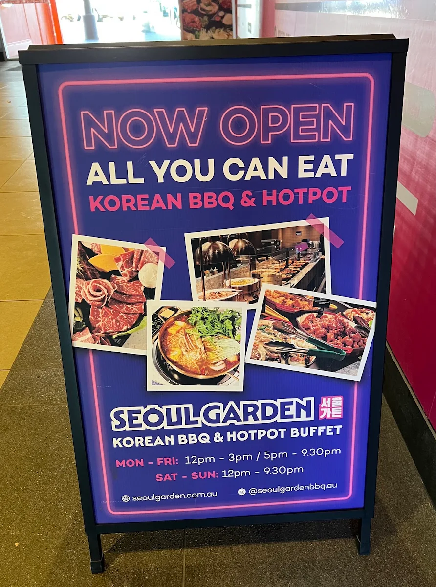 Menu, Seoul Garden Korean BBQ & Hot Pot Buffet - Glen Waverley