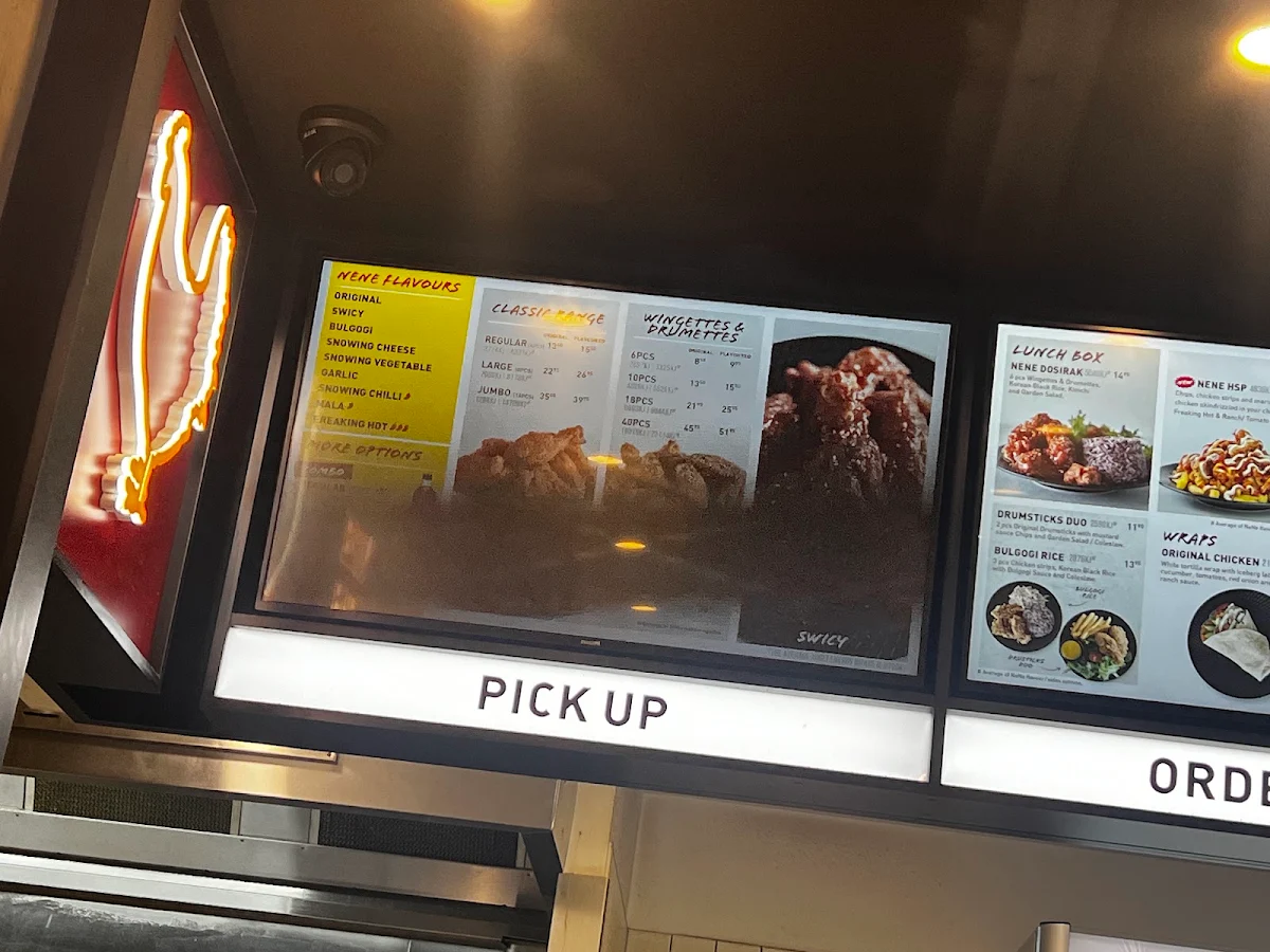 Menu, Nene Chicken Point Cook