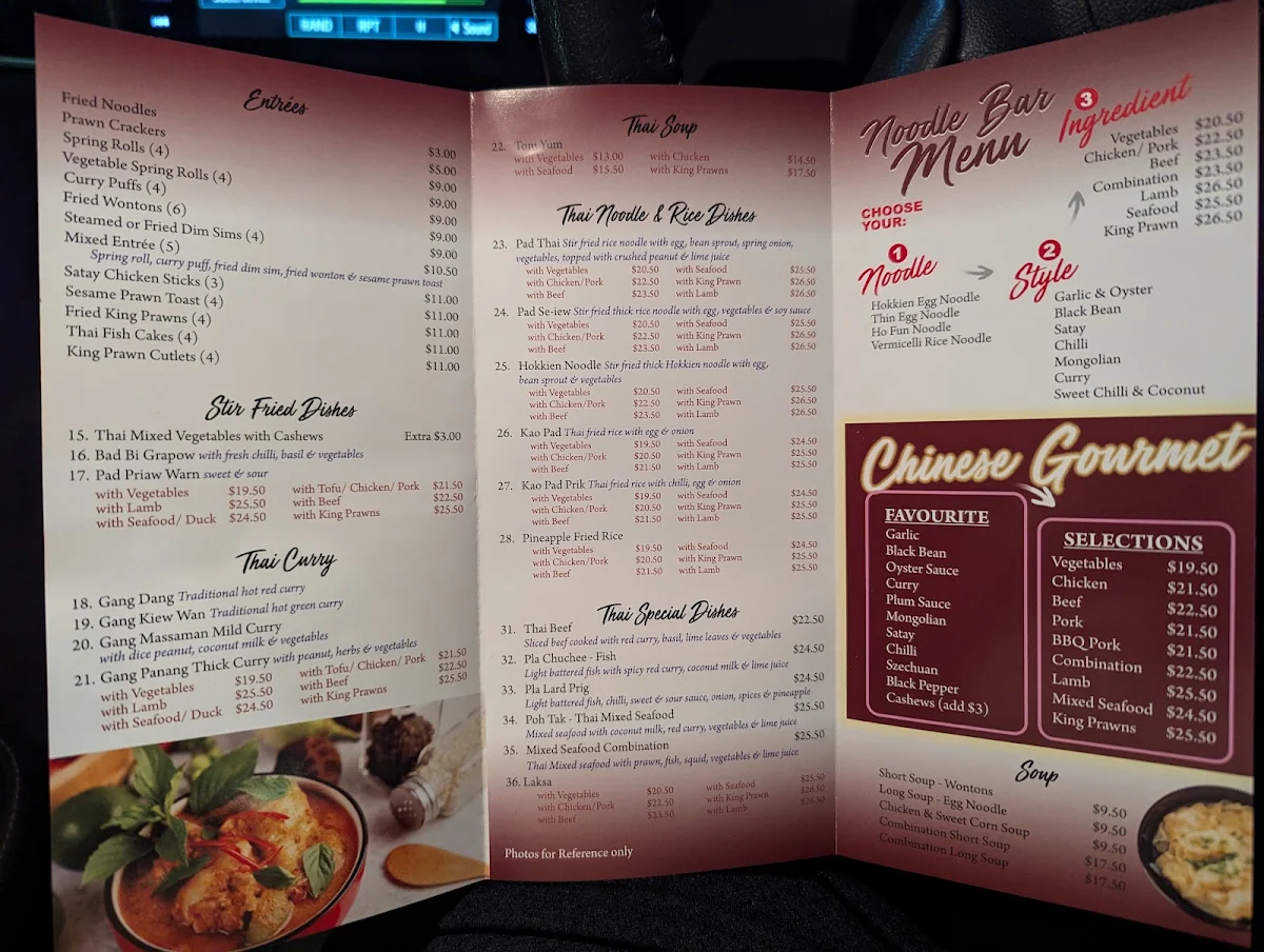 Menu, Greenbank Asian Kitchens
