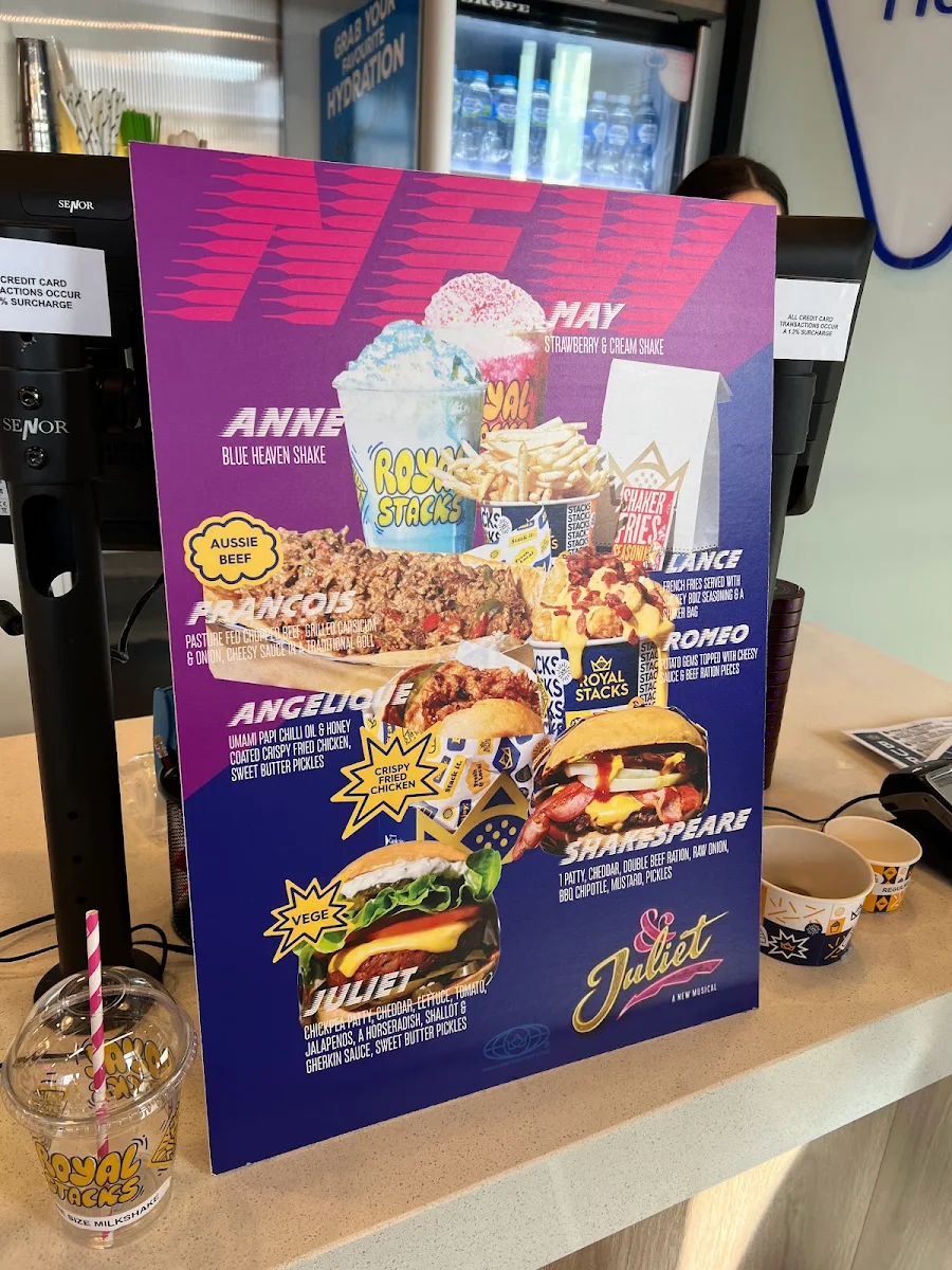 Menu, Royal Stacks Doncaster