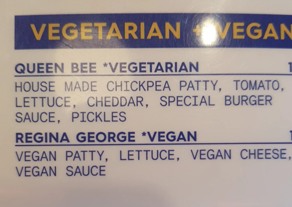 Menu, Royal Stacks Doncaster