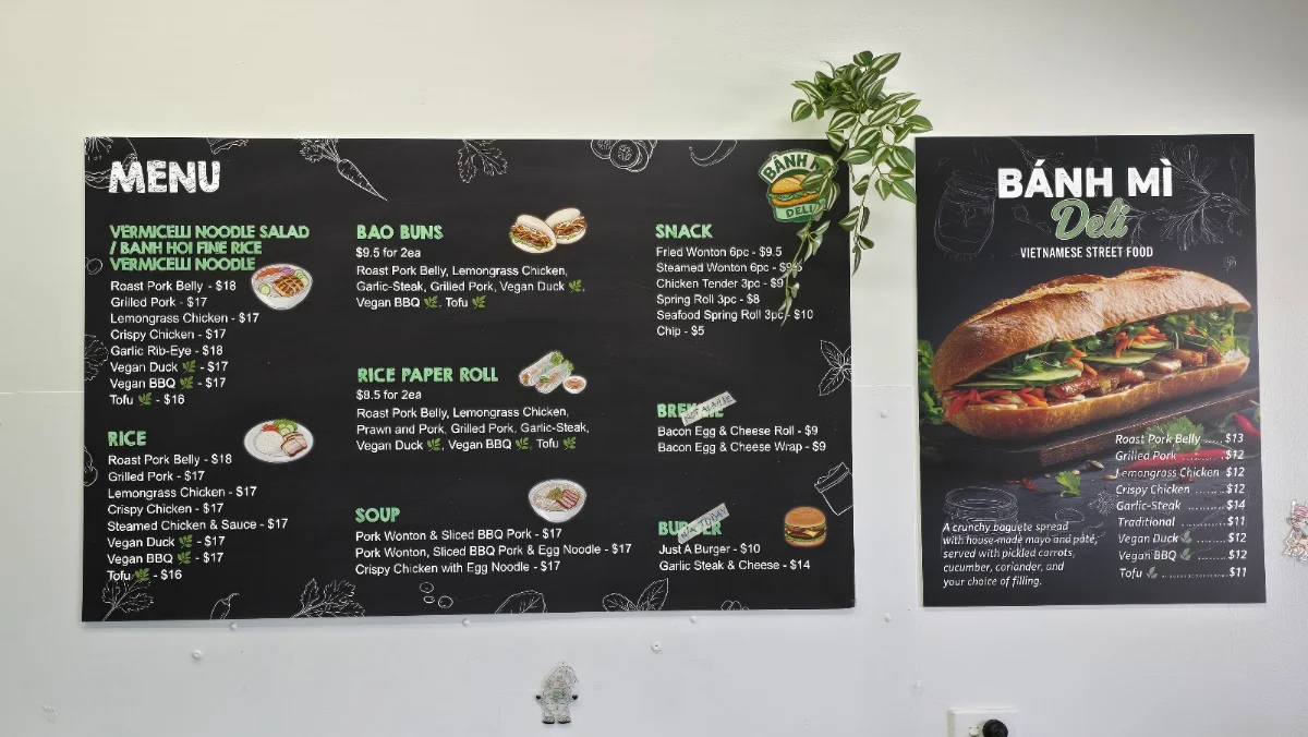 Menu, Banh Mi Deli