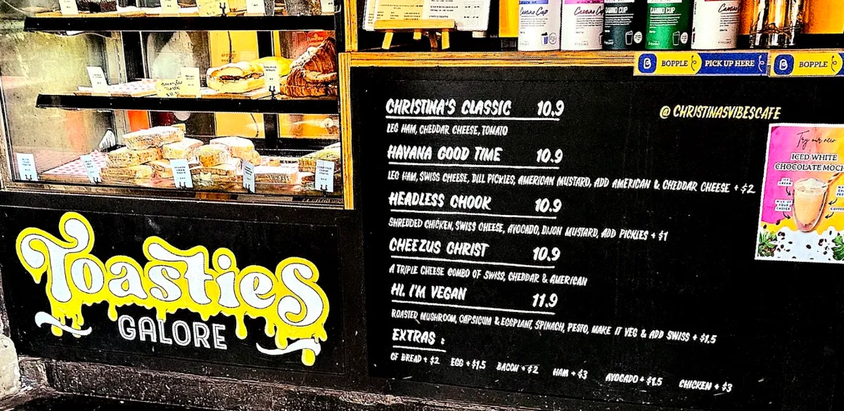 Menu, Christina’s Vibes Cafe