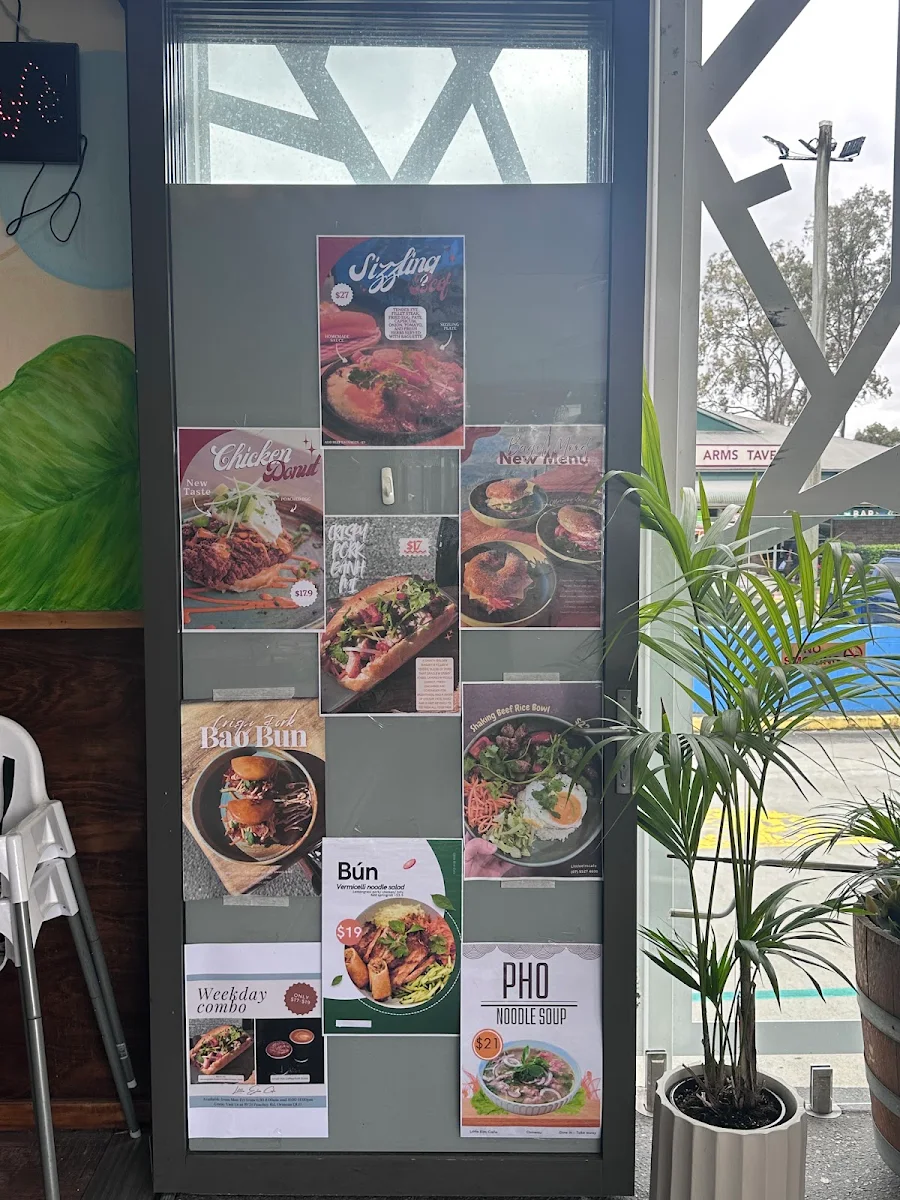 Menu, Little Elm Cafe and Bar