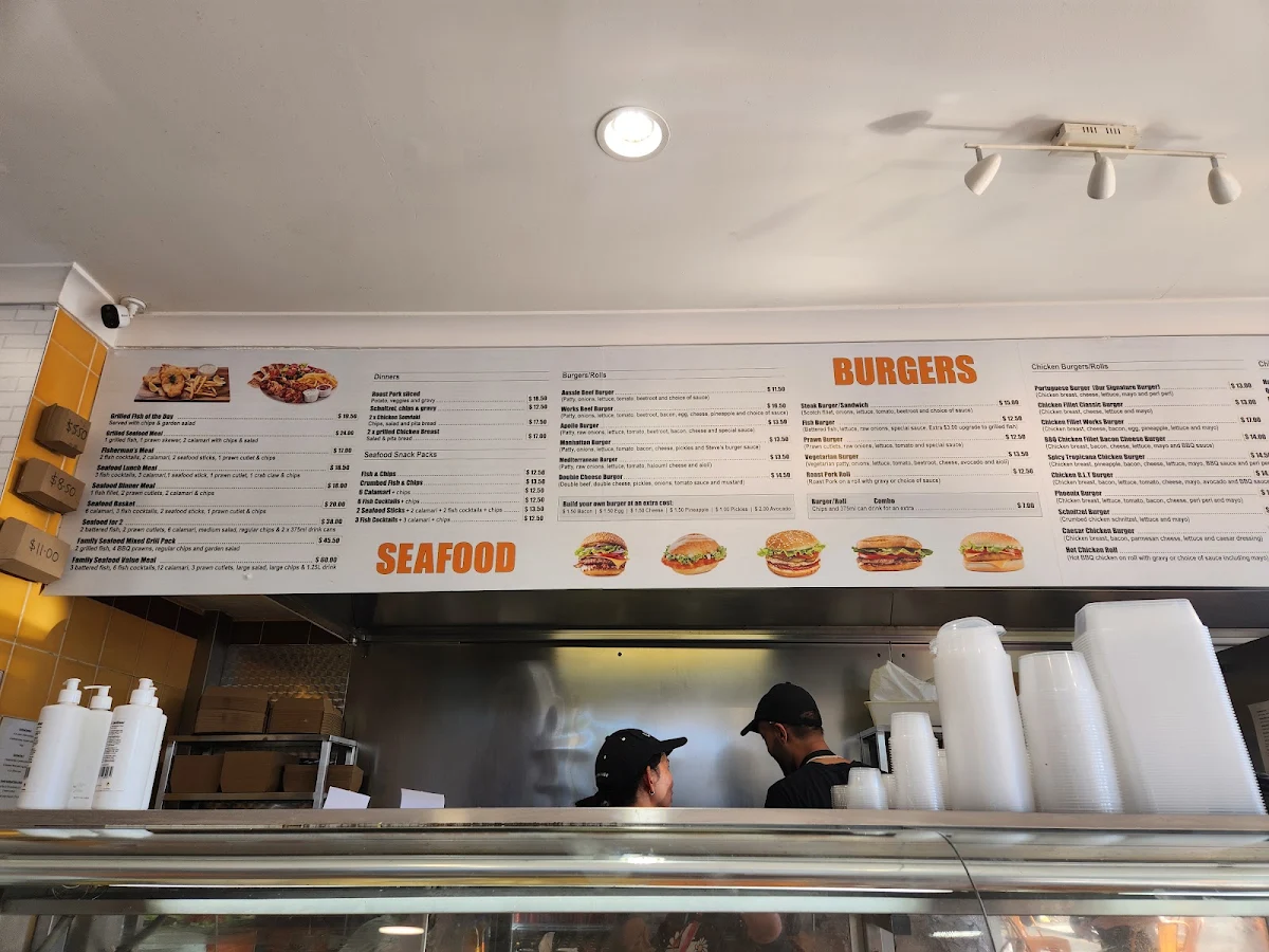 Menu, Apollo Food Bar