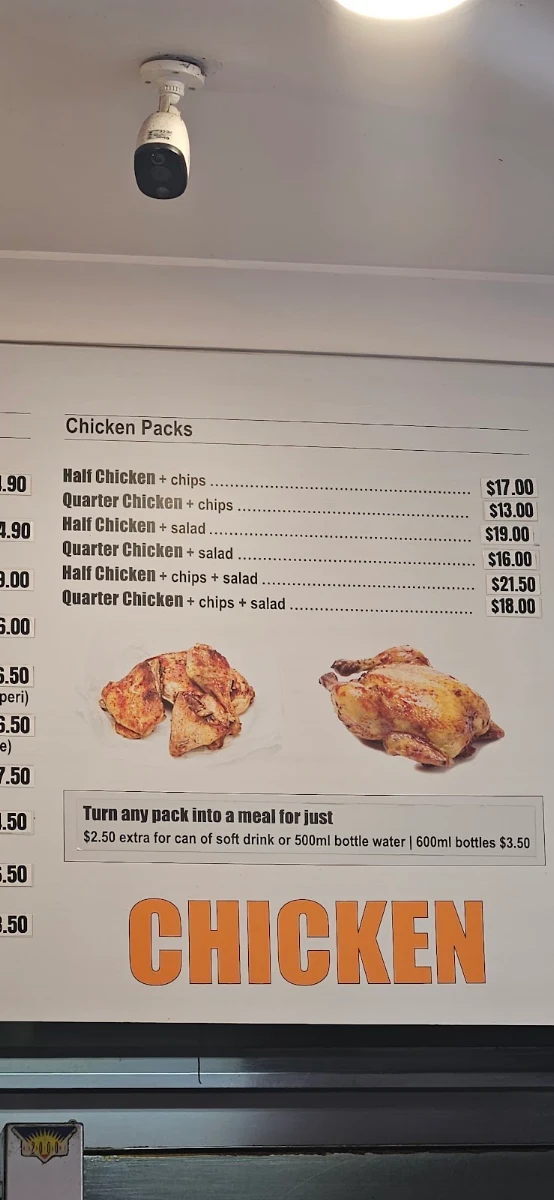 Menu, Apollo Food Bar