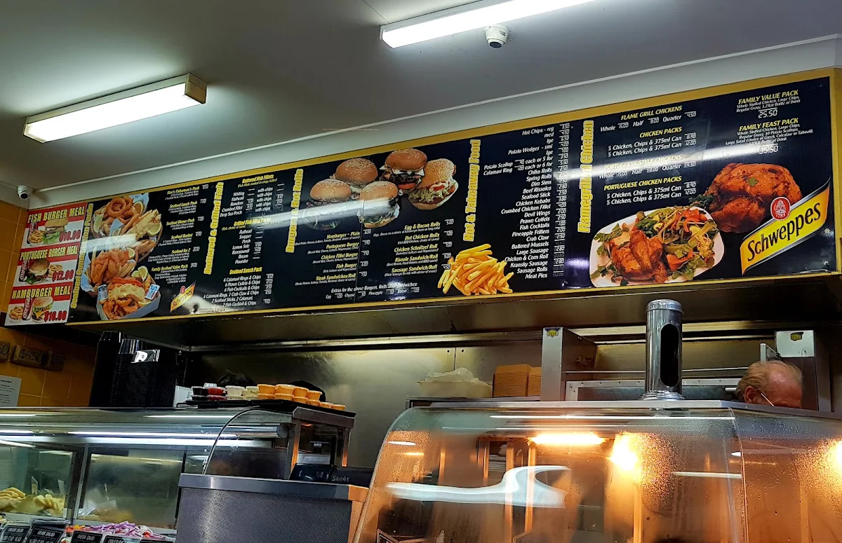 Menu, Apollo Food Bar
