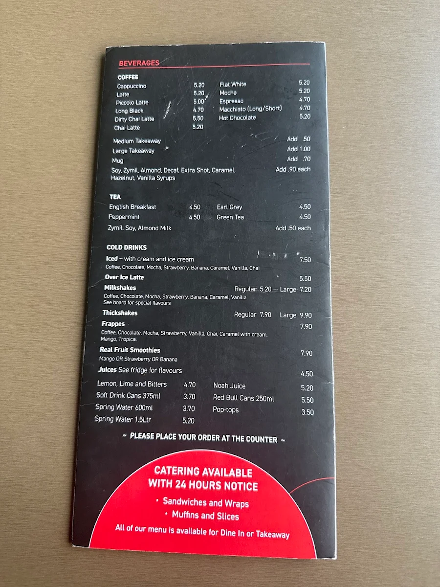 Menu, Casu Jacks