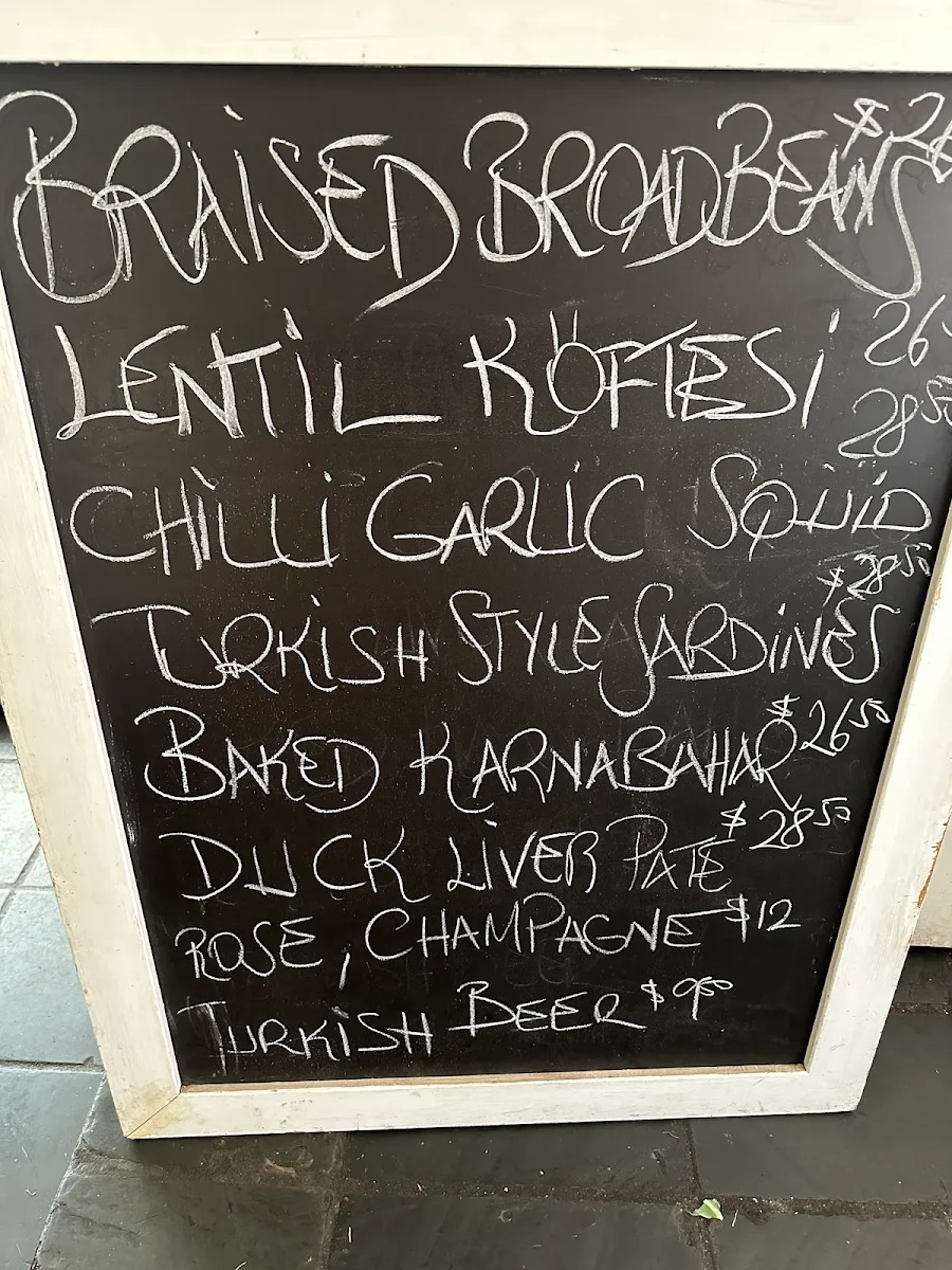 Menu, Beachwood Cafe