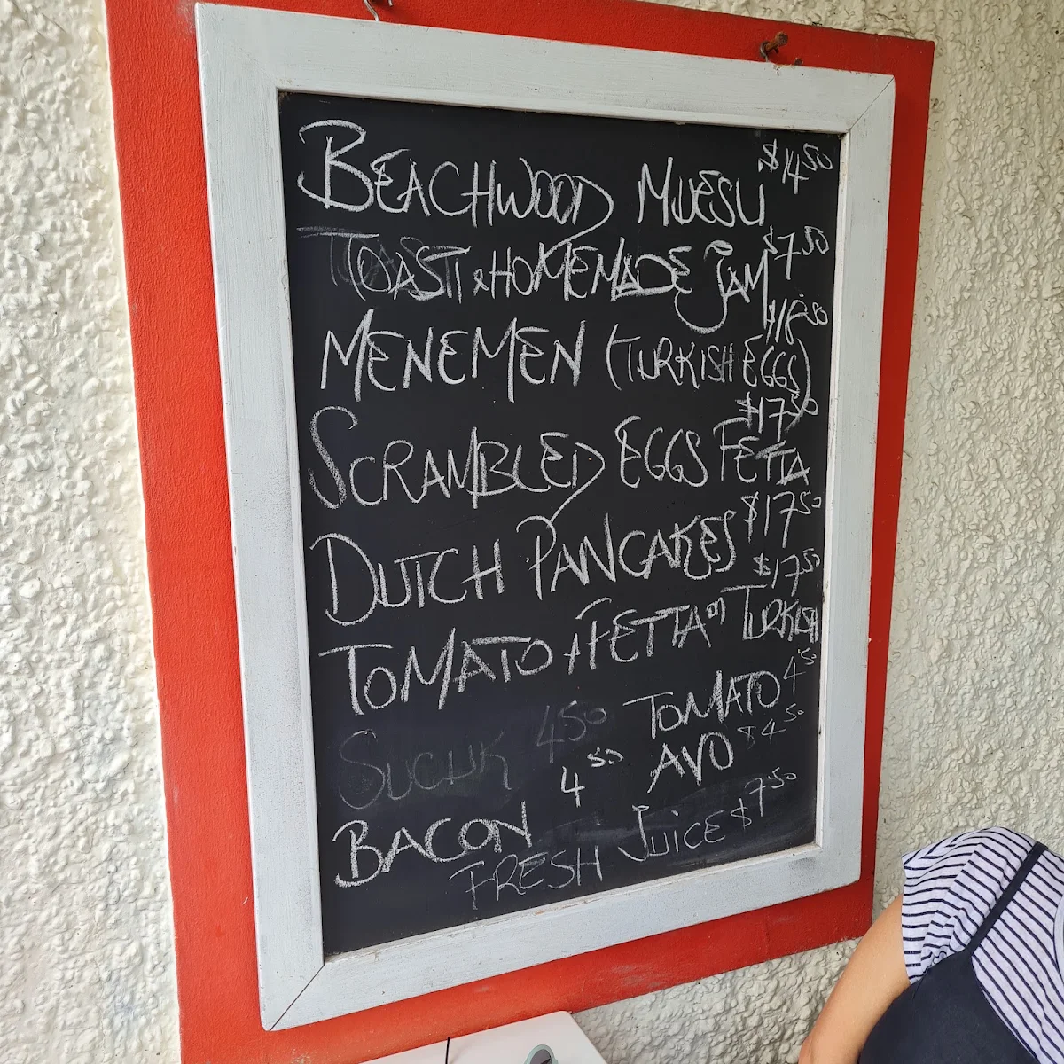 Menu, Beachwood Cafe