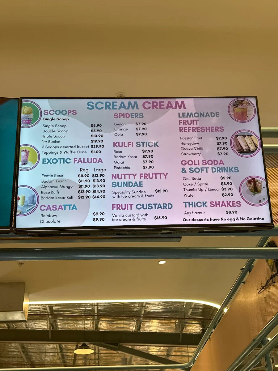 Menu, Icy Spicy Ecq