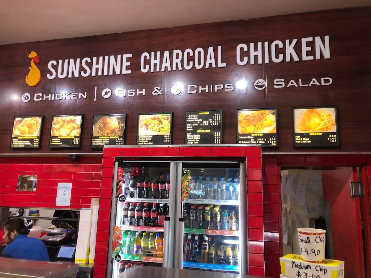 Menu, Sunshine Charcoal Chicken