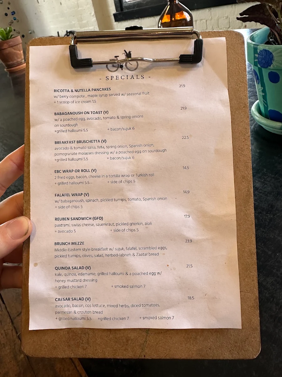 Menu, Brunswick Foodstore
