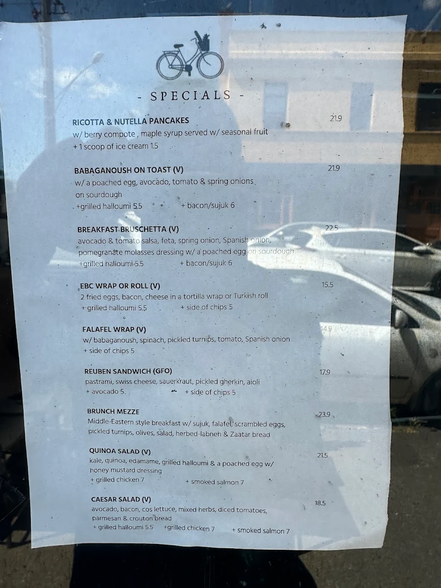 Menu, Brunswick Foodstore