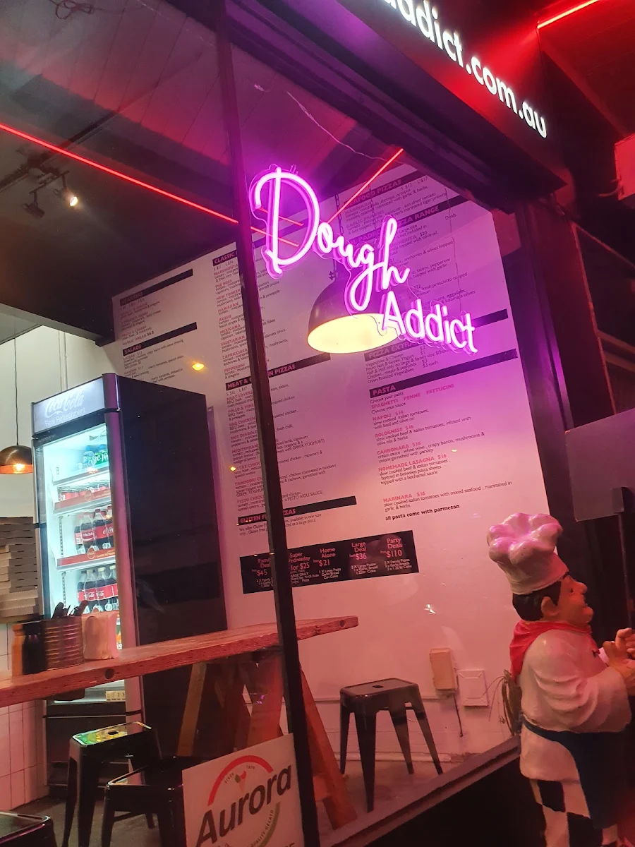 Menu, Dough Addict