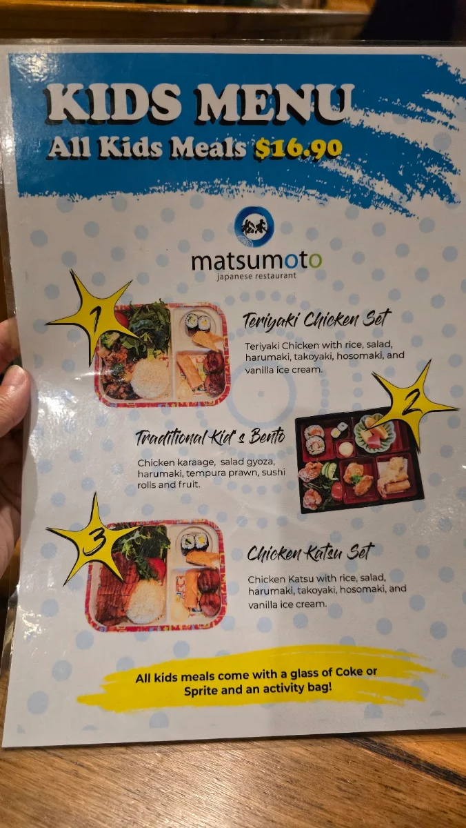 Menu, Matsumoto