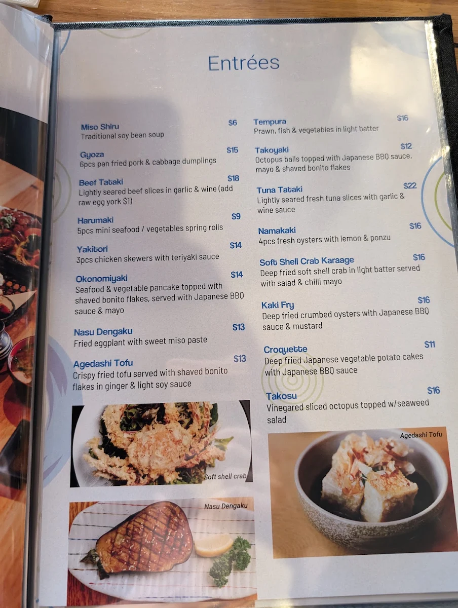 Menu, Matsumoto