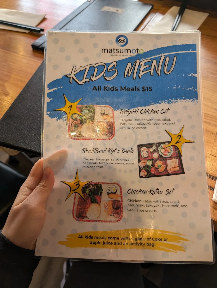 Menu, Matsumoto