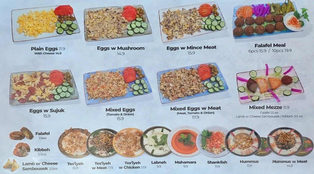 Menu, Zet and Zaatar Mernda