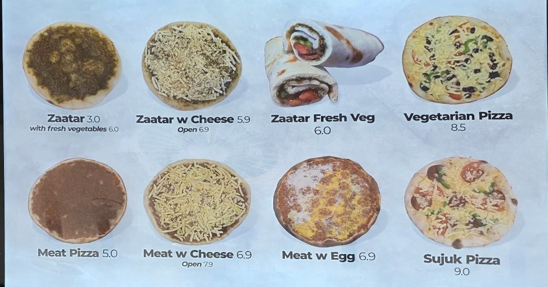 Menu, Zet and Zaatar Mernda