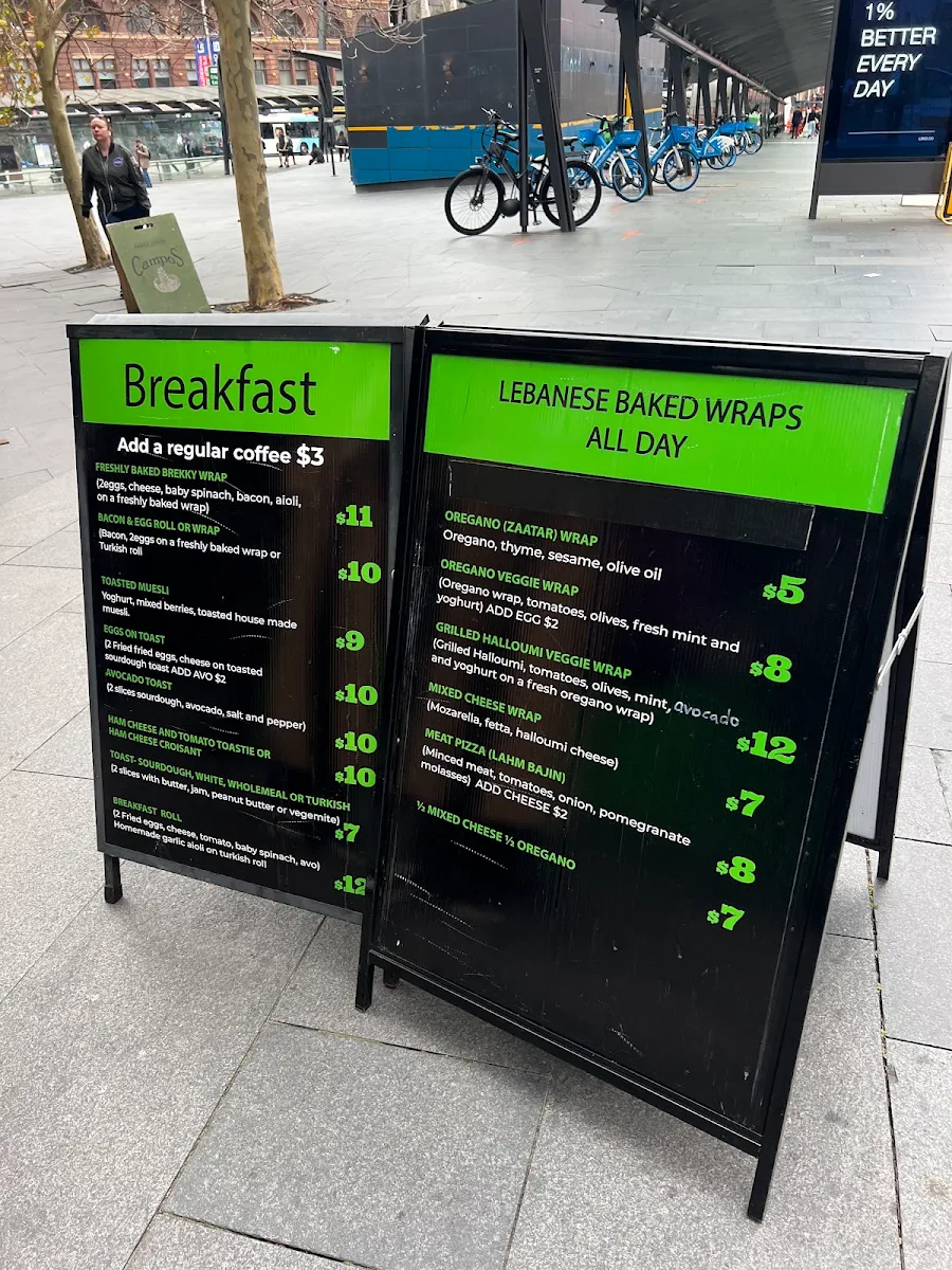 Menu, Hatch Espresso