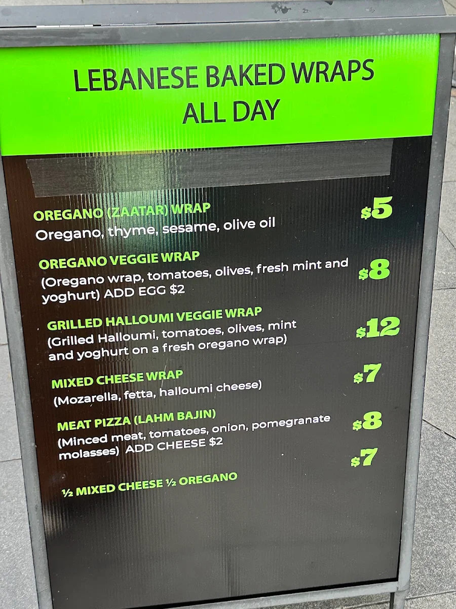 Menu, Hatch Espresso