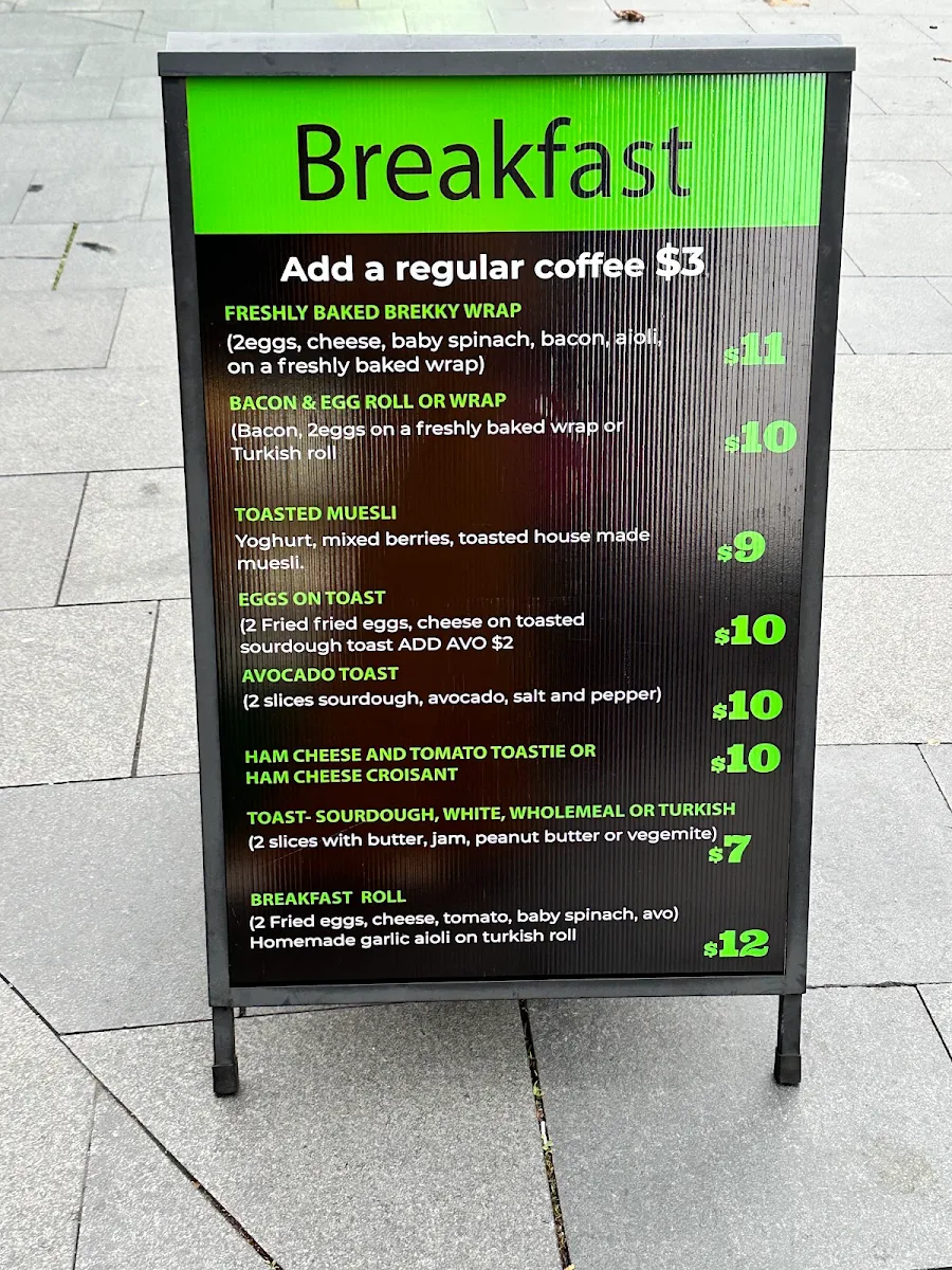 Menu, Hatch Espresso